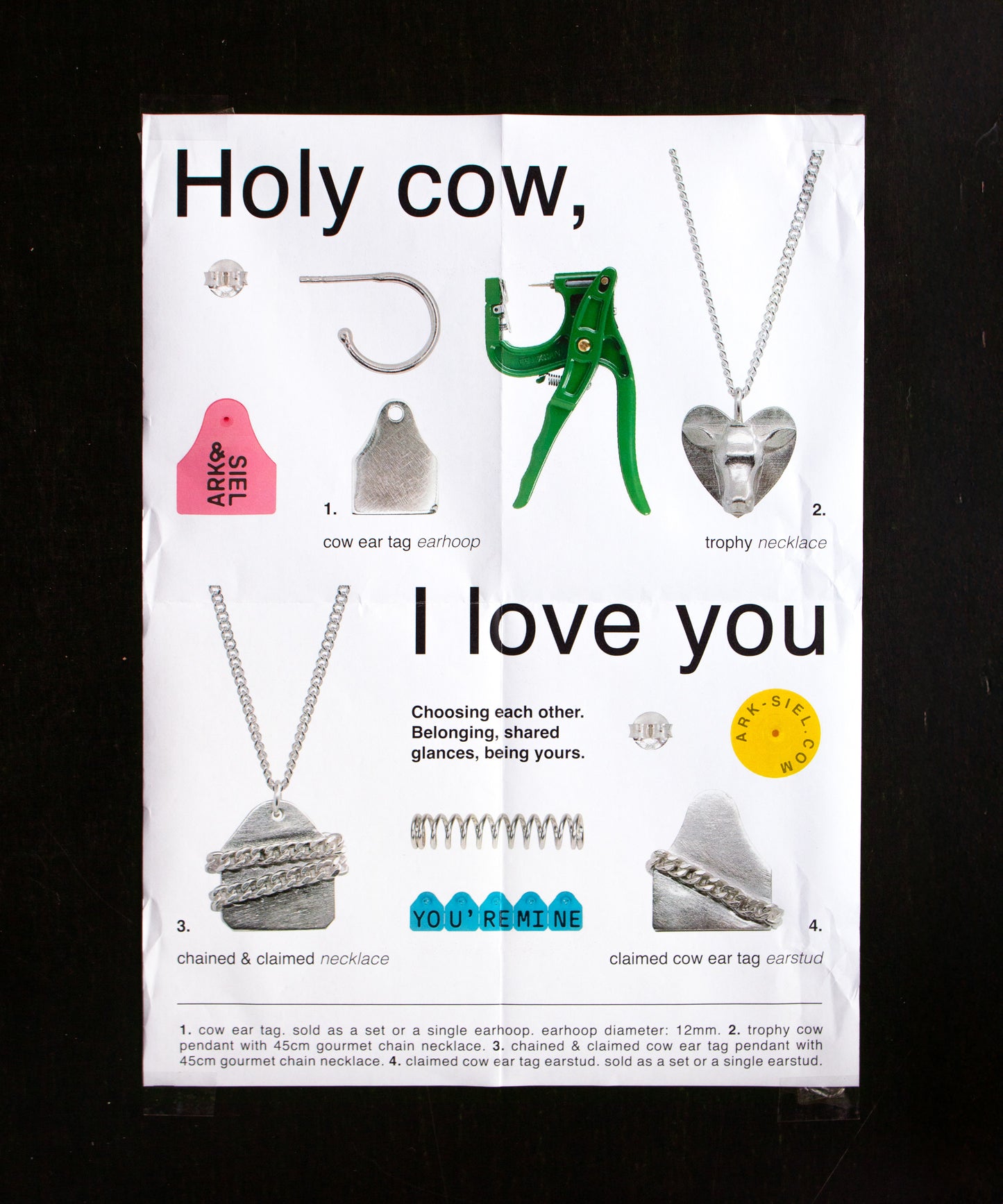 Cow ear tags - earhoops