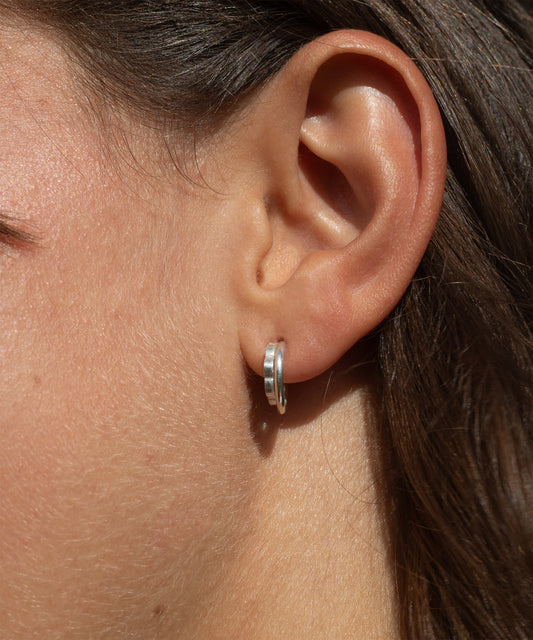 Look on the inside please - small double hoops