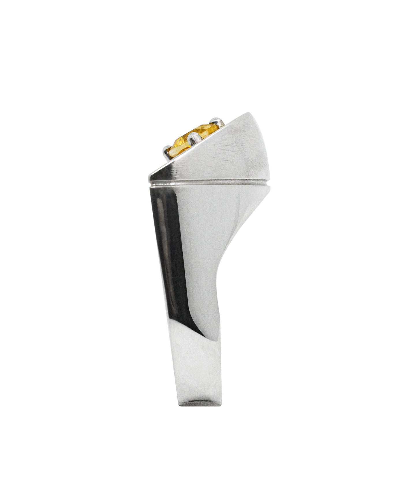 You want a piece? - lemon - statement signet ring citrine
