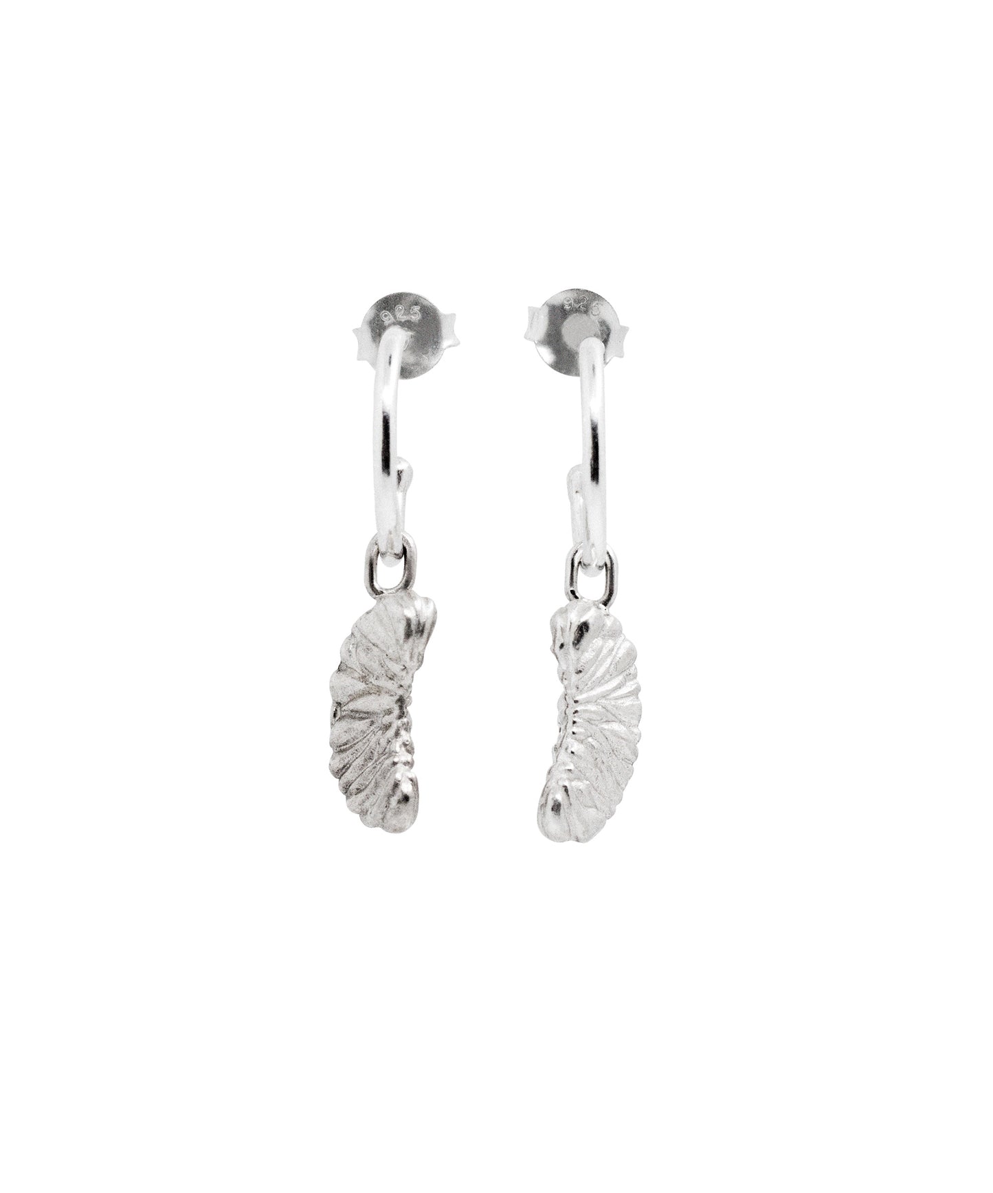 Skin me like a mandarin piece - medium earhoops
