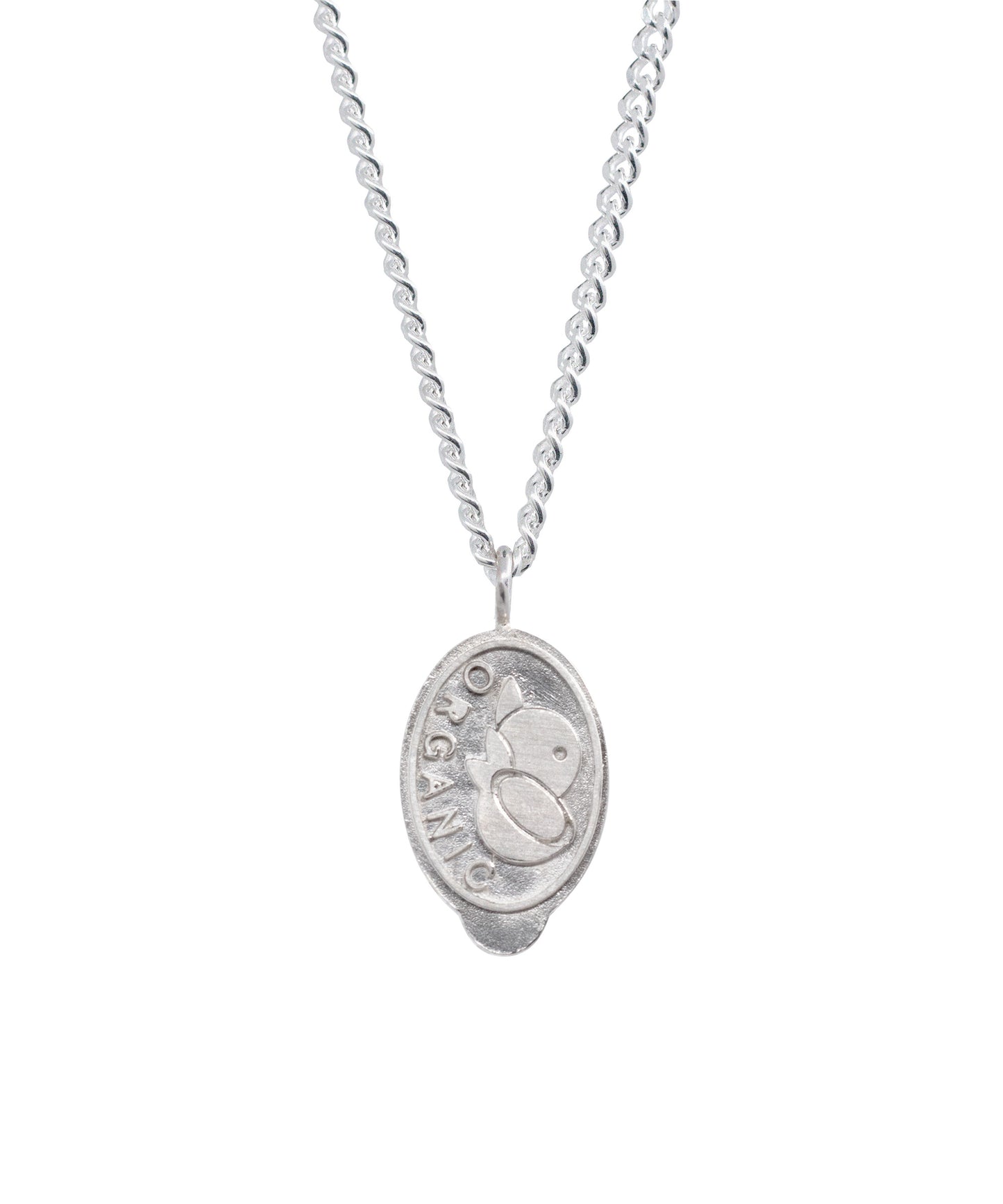 Organic love - sticker/coin necklace