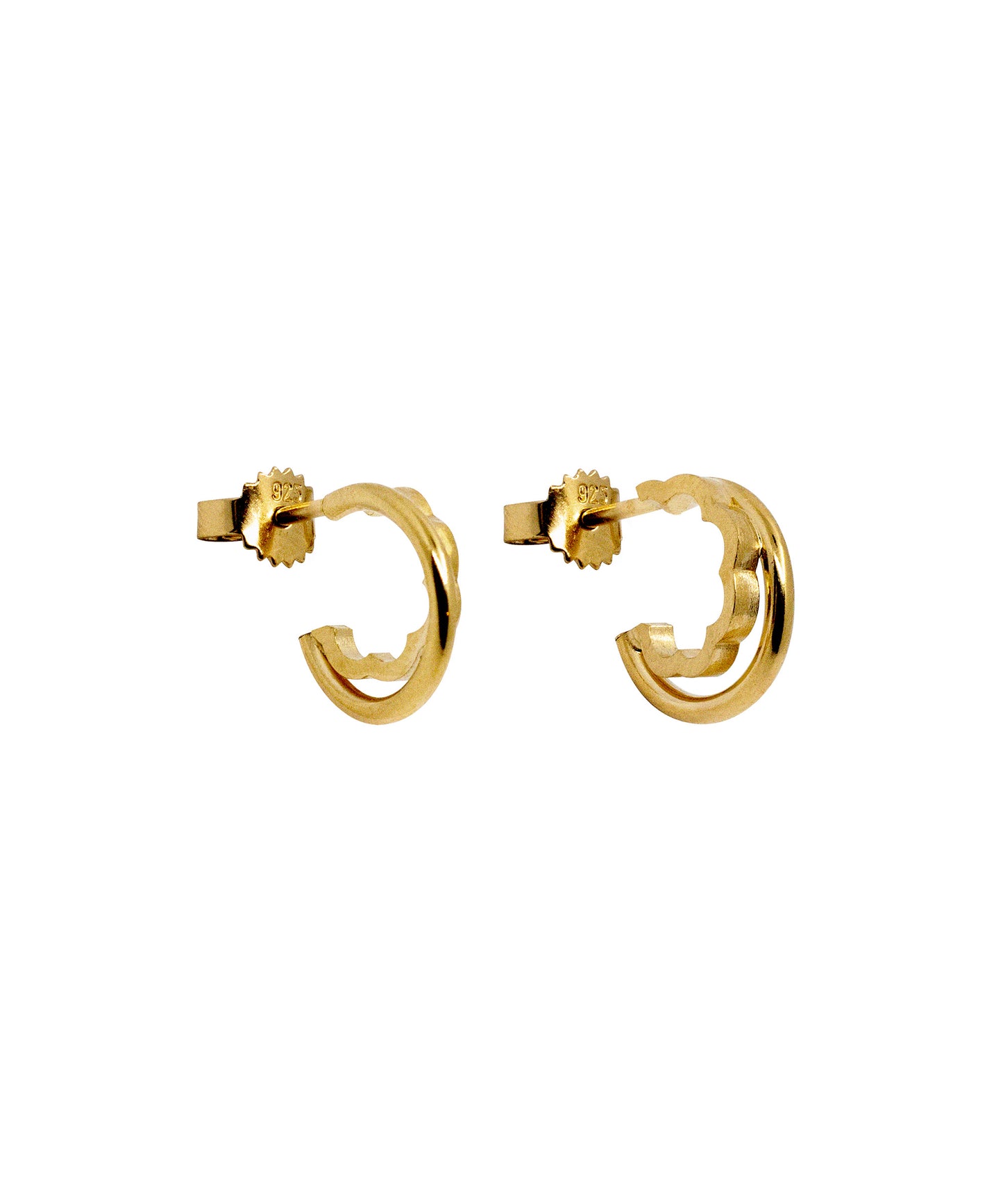 Look on the inside please - small double hoops