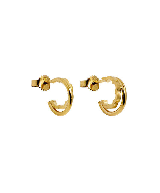 Look on the inside please - small double hoops