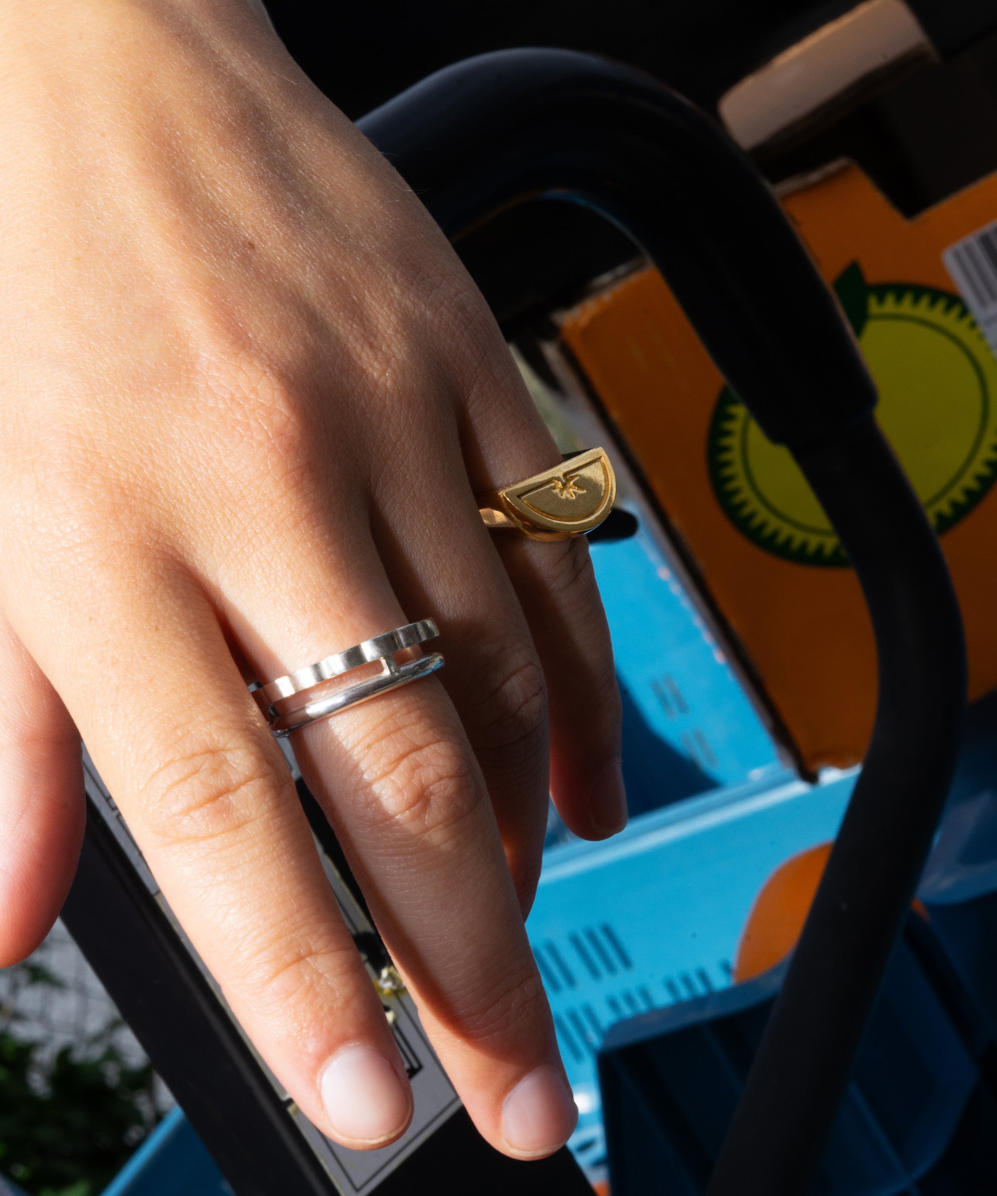 Meaty lime piece - pinky ring – Ark & Siel