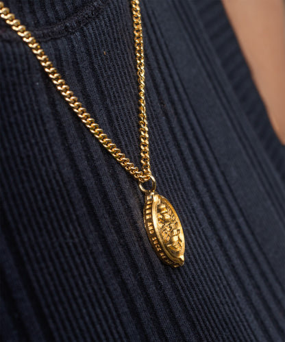 Squeeze me hard and... - sticker/coin necklace