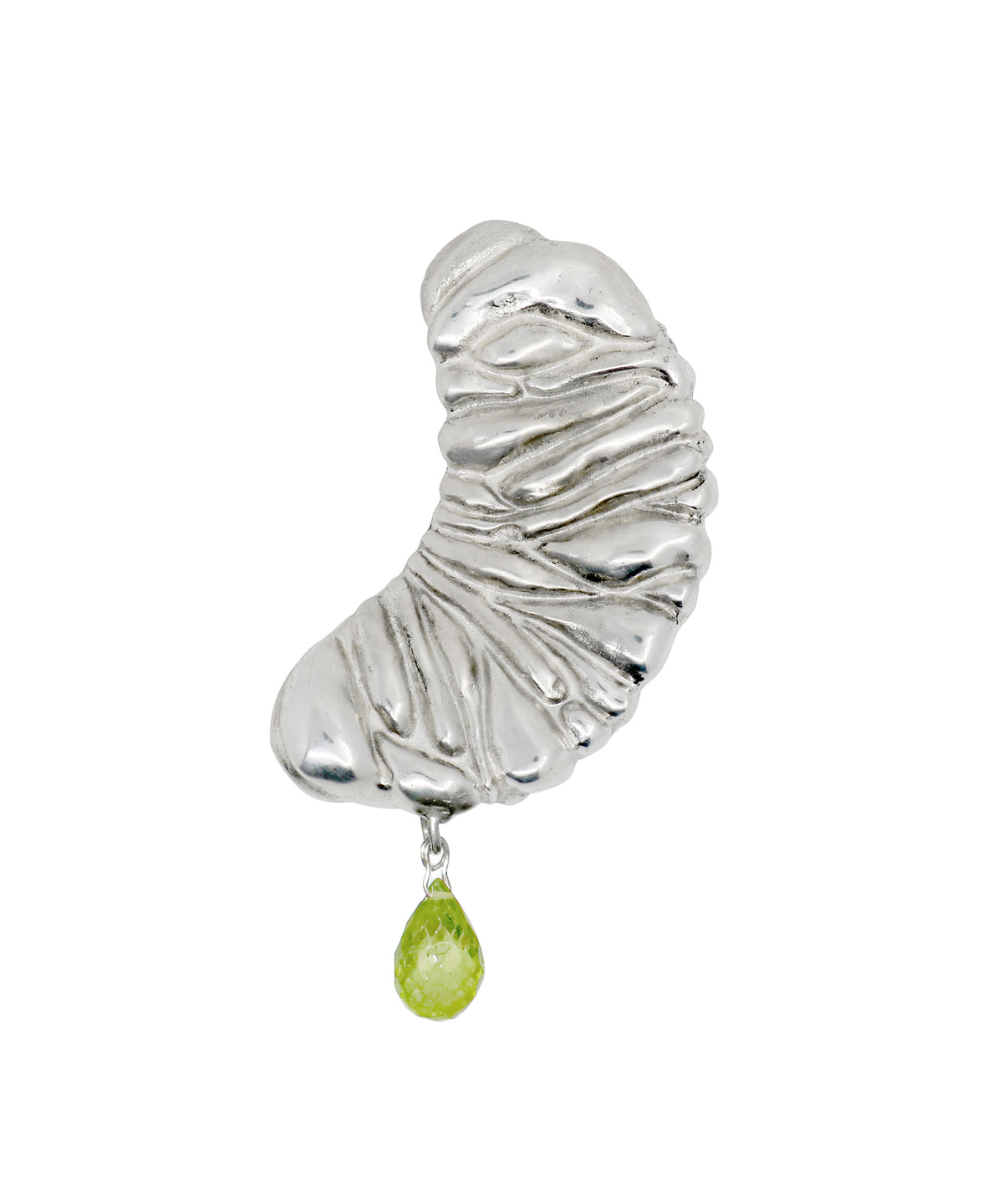 Statement mandarin - earcuff peridot