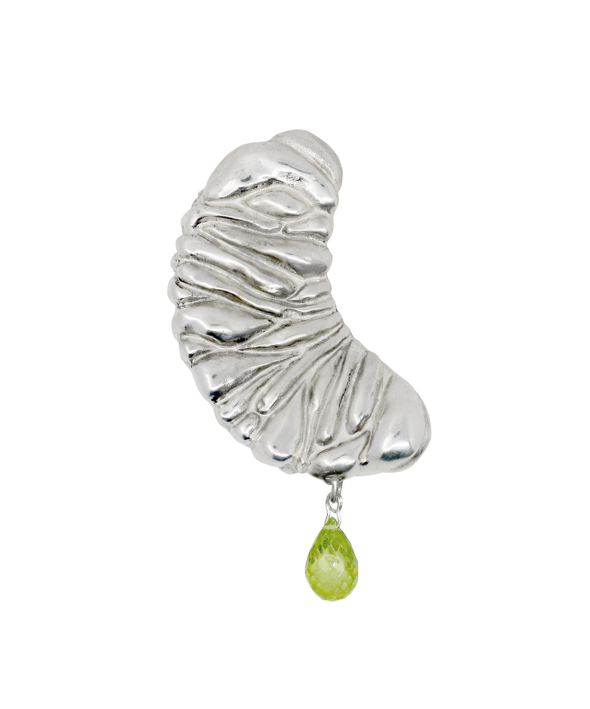 Statement mandarin - earcuff peridot